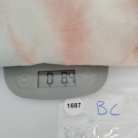 New Kirious Reverse Stitch Crewneck Tie Dye Oversize Sweatshirt Small Women Pink - Picture 10 of 10